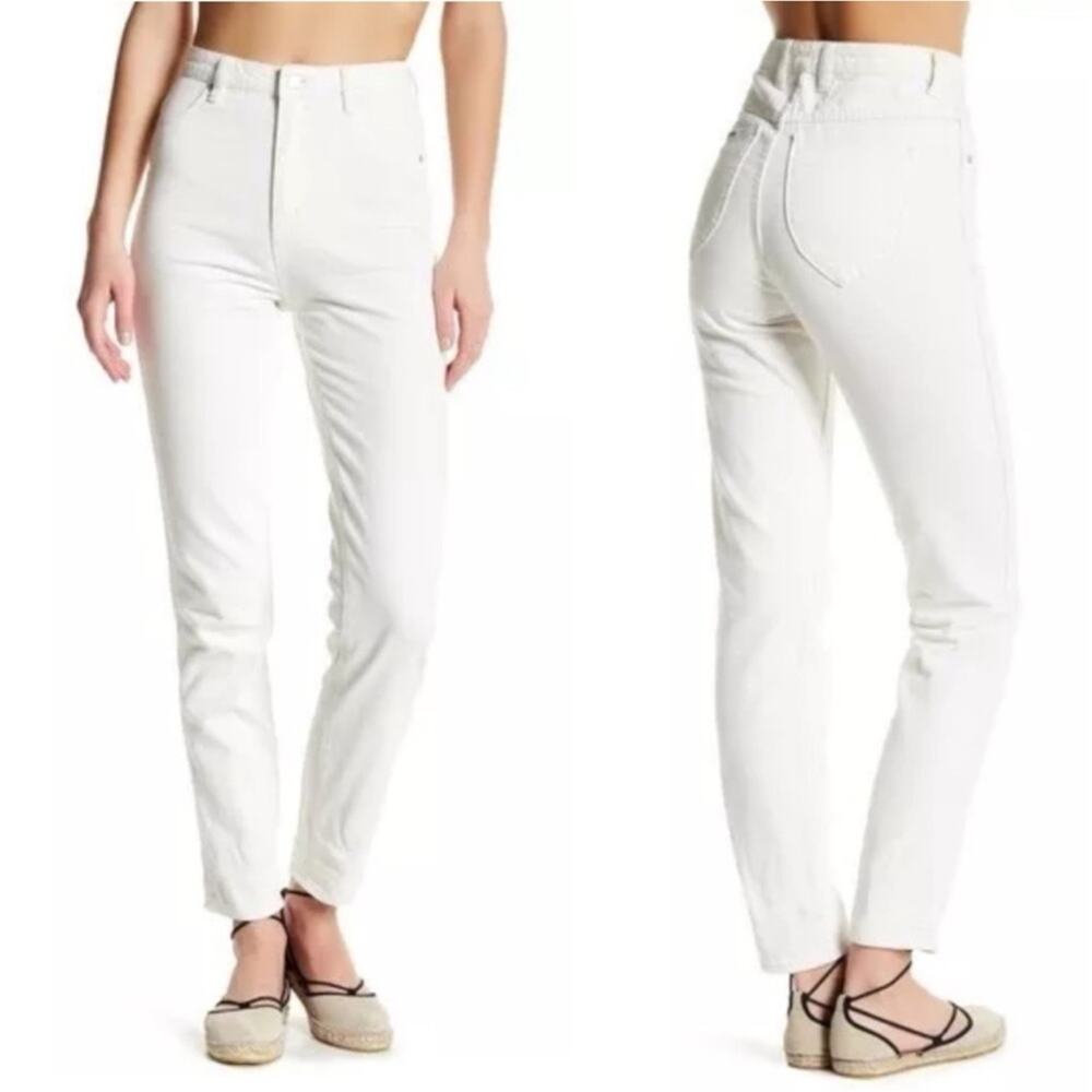 ROLLA'S Dusters Slim Straight White Jeans size 29 Women's Pant